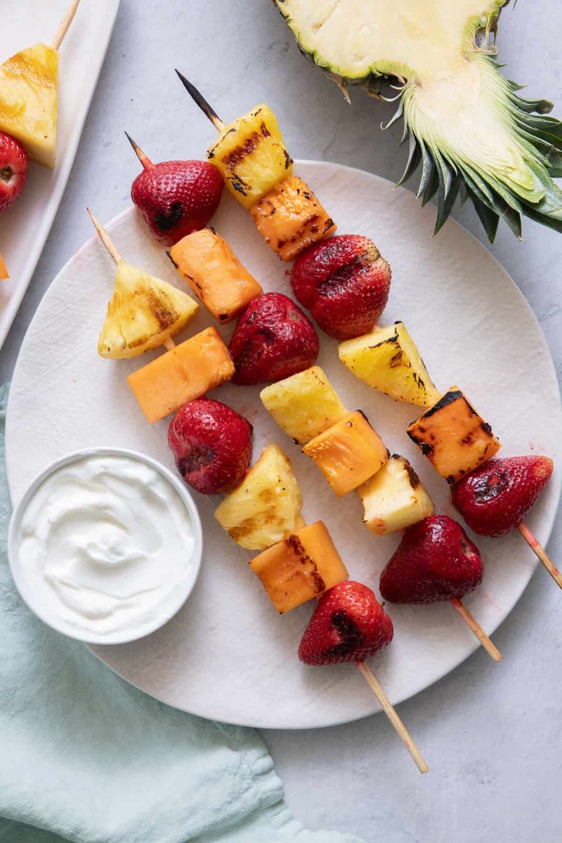 Fruit Kabobs Meant for the Grill