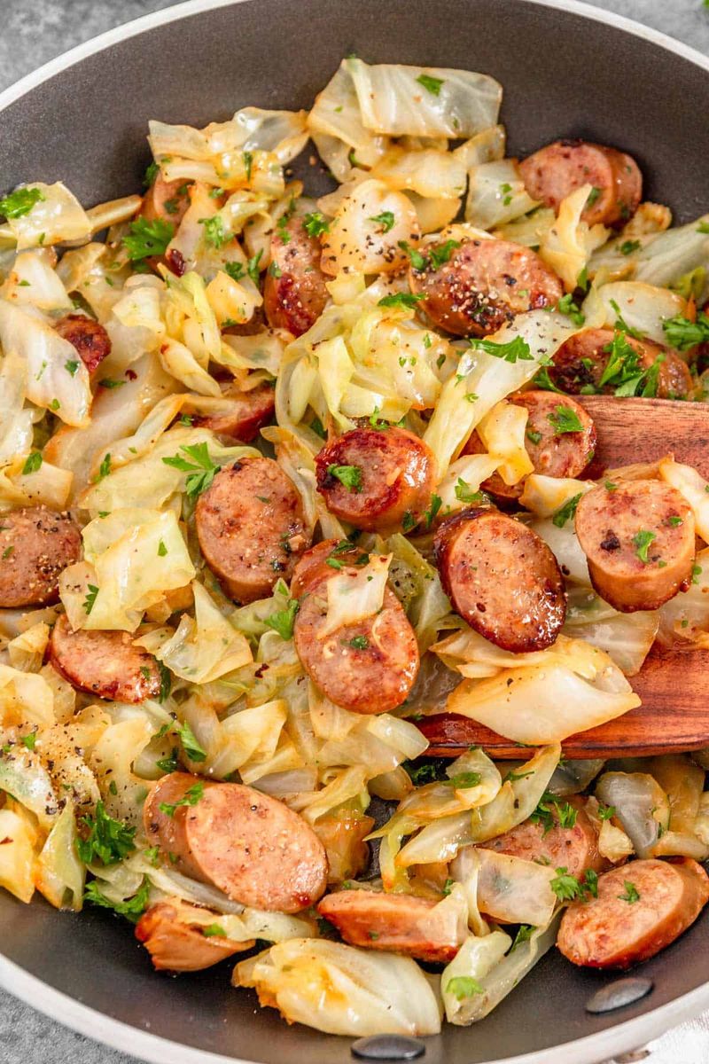 Cabbage and Sausage Skillet