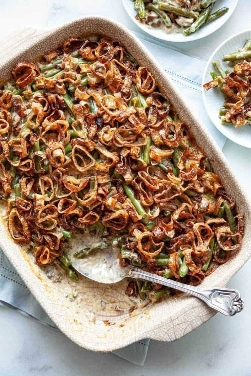 Green Bean Casserole with Crispy Onions