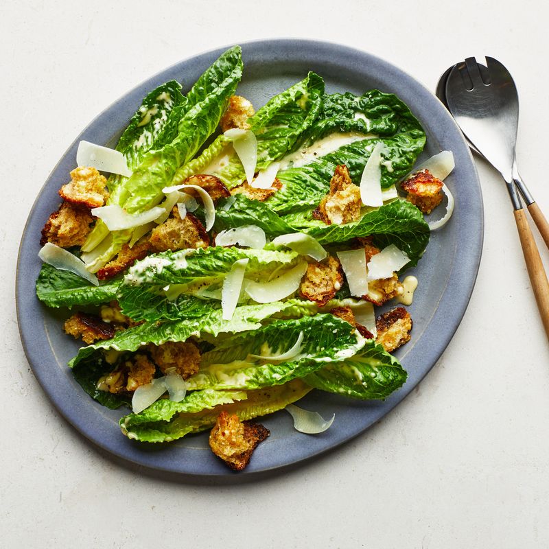 Classic Caesar Salad with Homemade Dressing