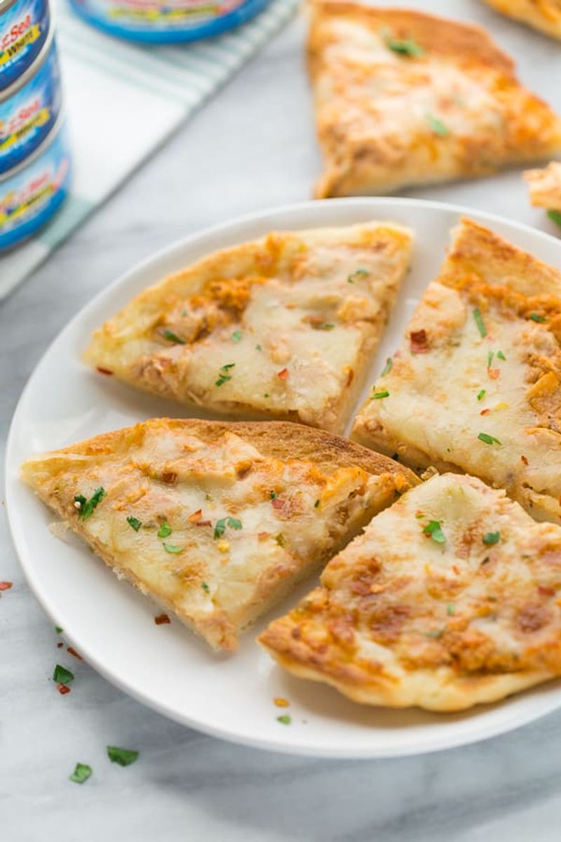 Lazy Tuna Melt Quesadilla