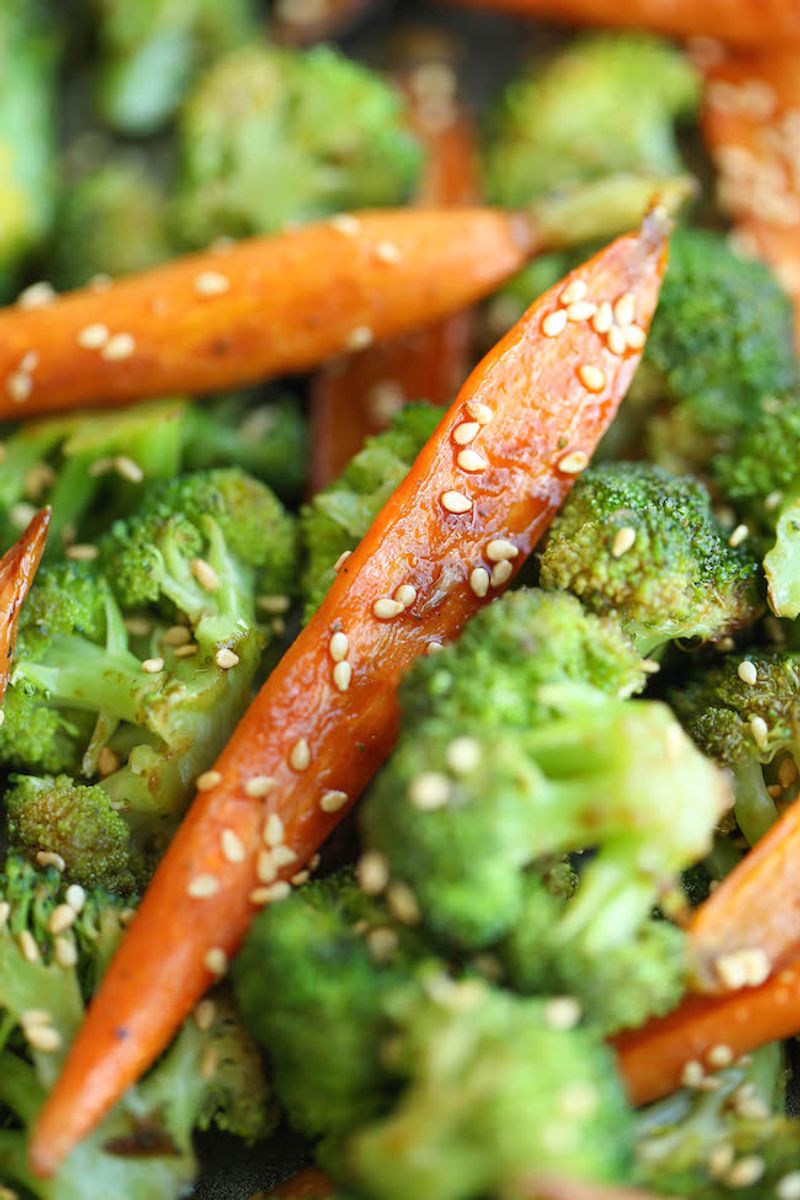 Asian-Inspired Carrot & Broccoli with Soy-Ginger Glaze