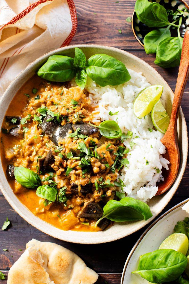 Lentil and Eggplant Curry