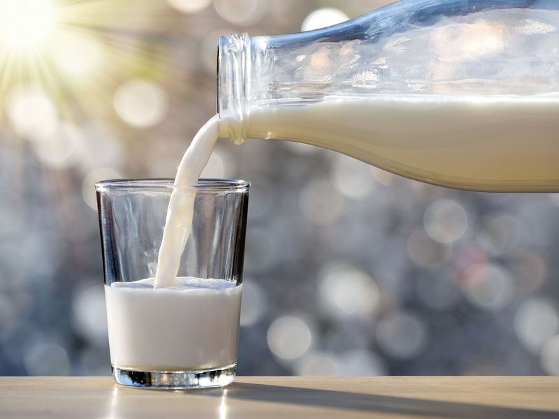 Milk (especially whole milk)