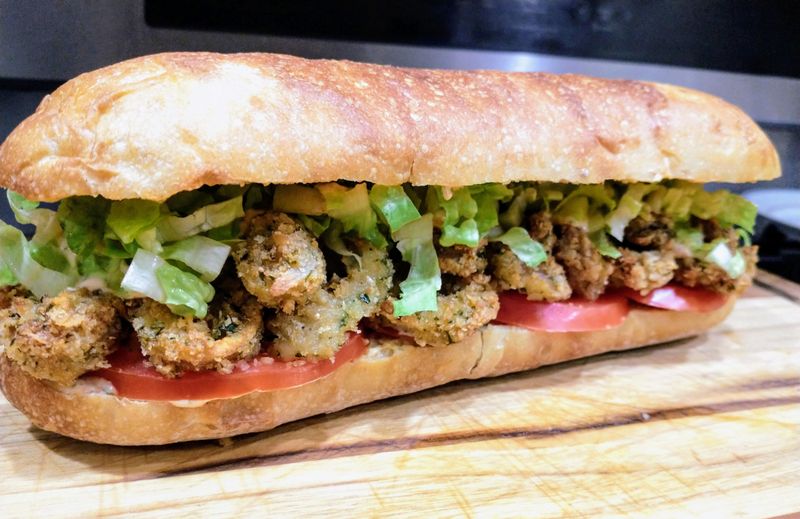 Calamari Po’ Boy Sandwich