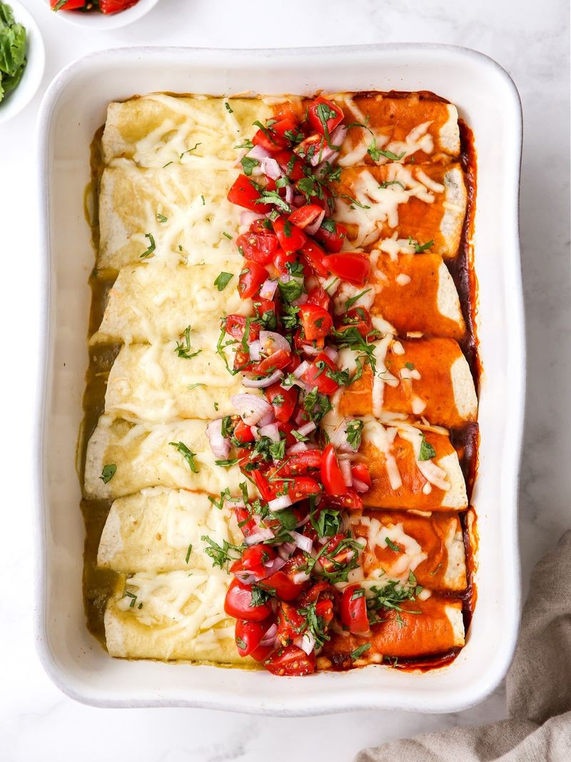 Frontera Chicken Enchiladas with Roasted Tomato Sauce