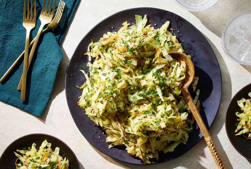 Sautéed Collards and Cabbage with Gremolata