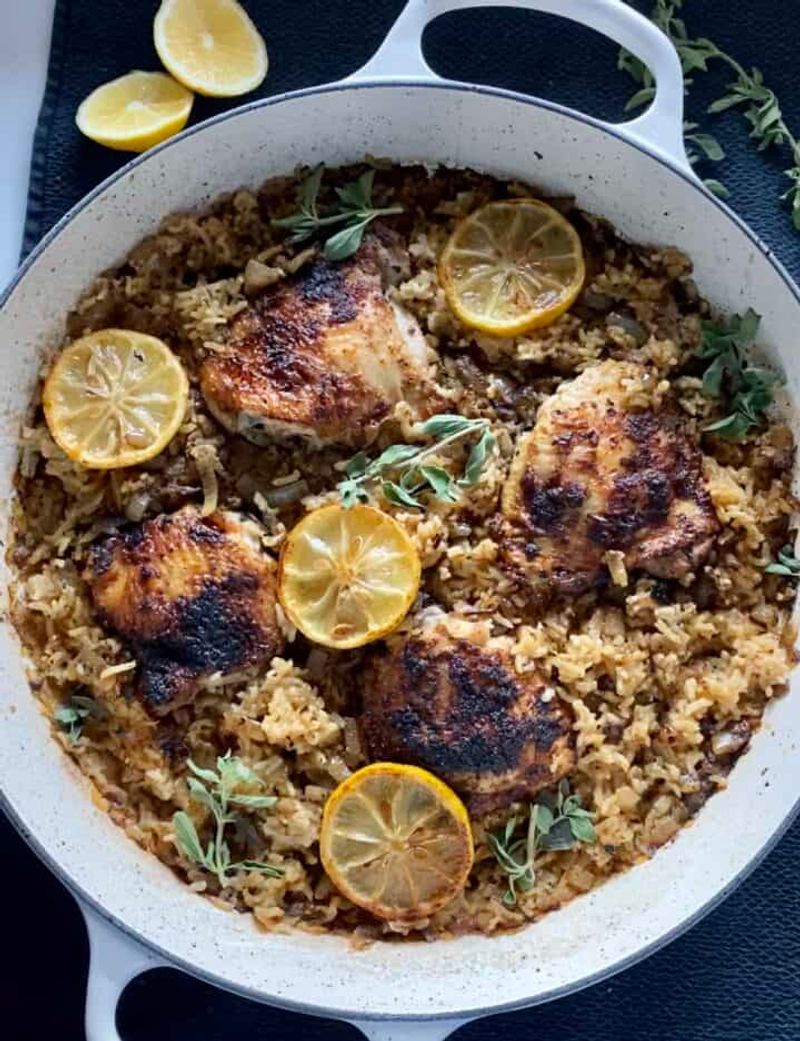 One-Pan Lemon Chicken and Rice