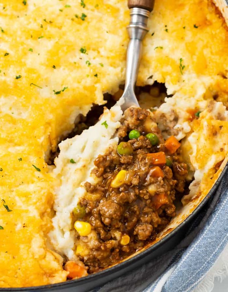 Shepherd’s Pie (With Canned Veggies and Instant Mash)