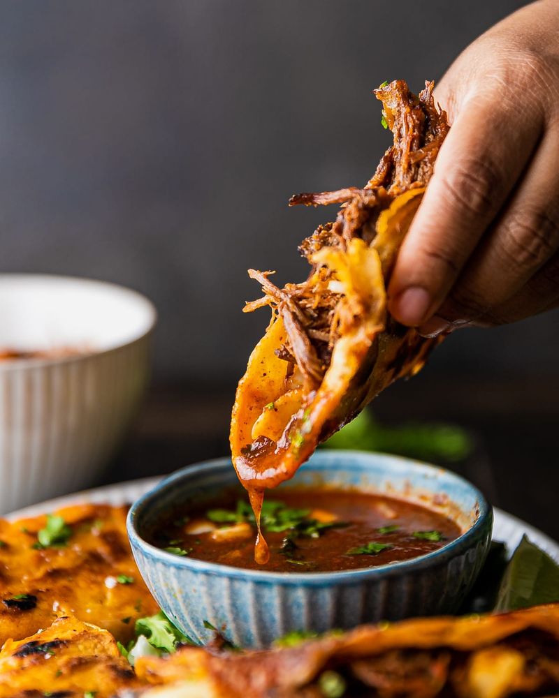 Birria Tacos with Consommé