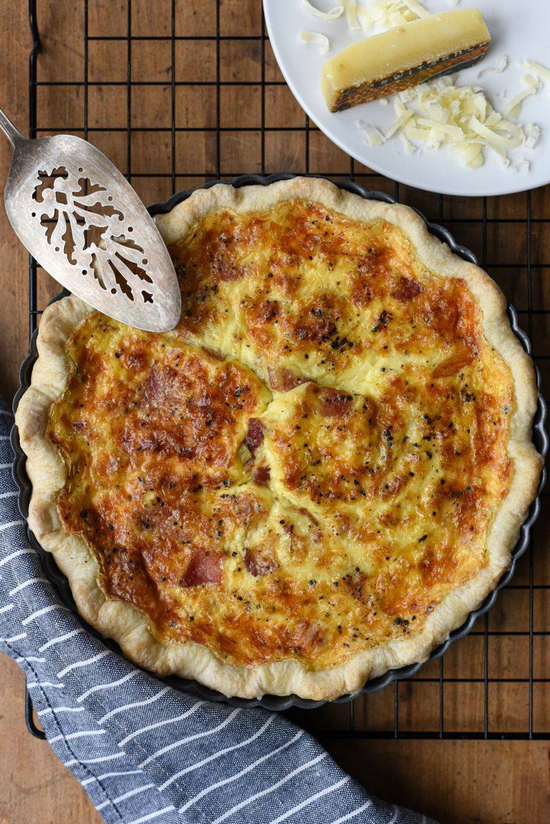 Quiche Lorraine with Gruyère and Lardons