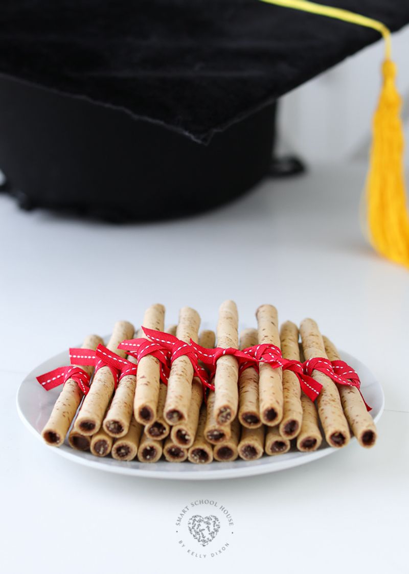 Diploma Roll-Up Cookies