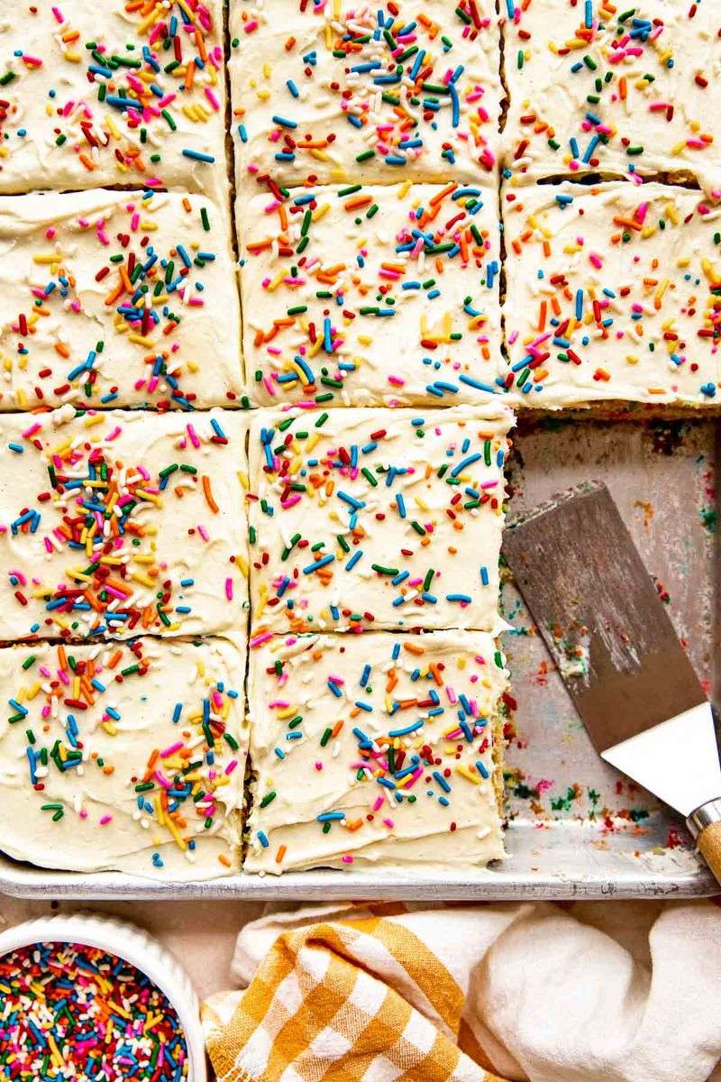 Confetti Sheet Cake