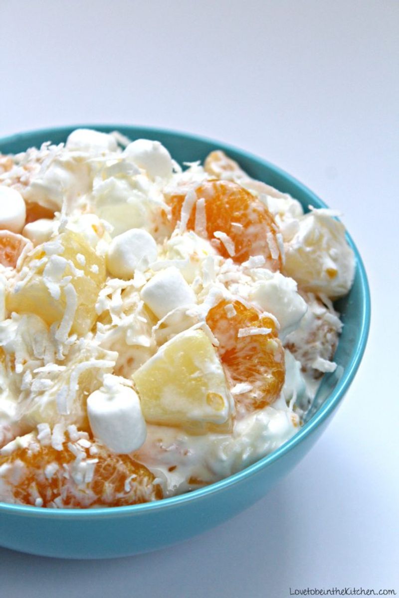 Creamy Fruit Salad (a.k.a. Five-Cup Salad)