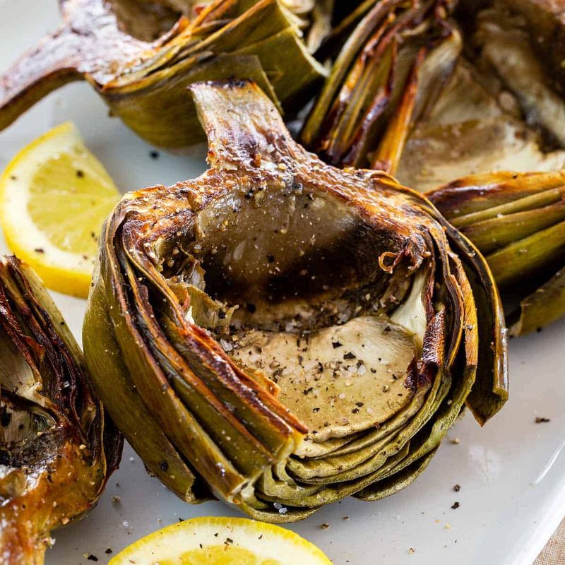 Plain Roasted Artichokes