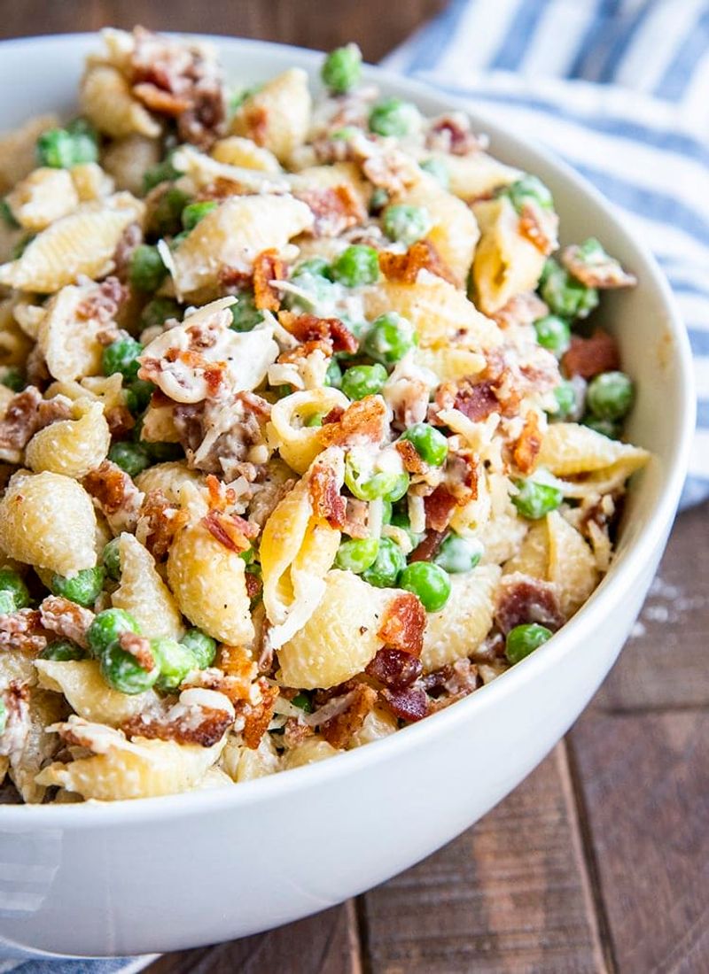 Shell Pasta with Ranch Dressing