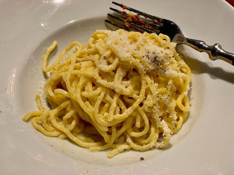 Spaghetti Cacio e Pepe from Roscioli (Rome, Italy & NYC)