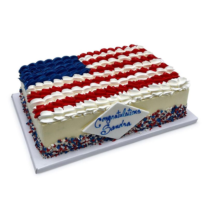 Store-Bought Flag Sheet Cake