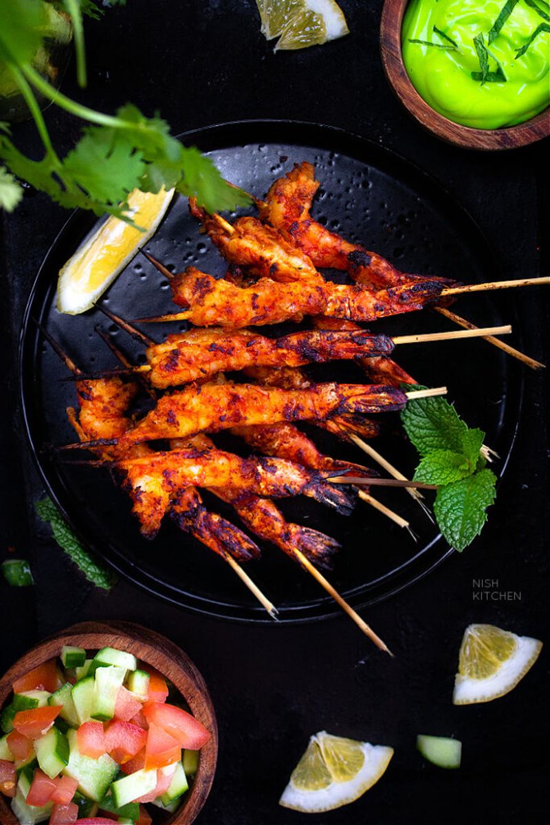Tandoori Shrimp Kabobs
