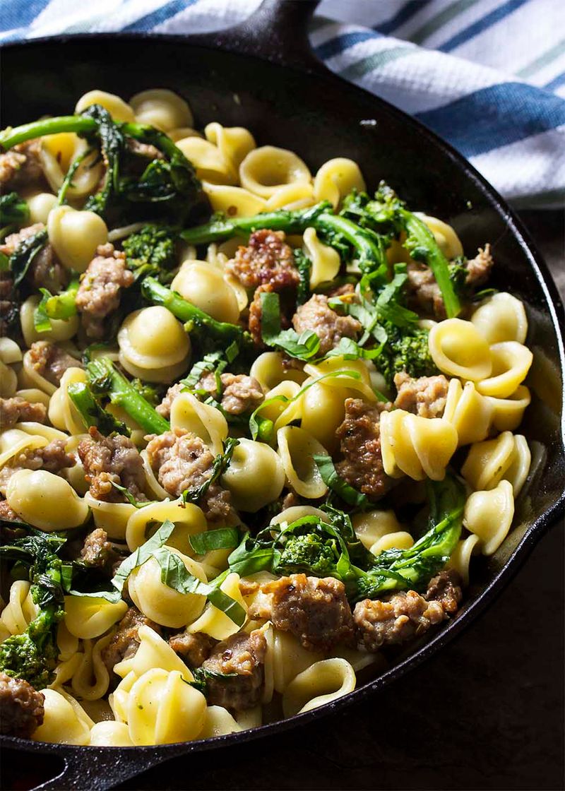 Orecchiette with Broccoli Rabe and Sausage