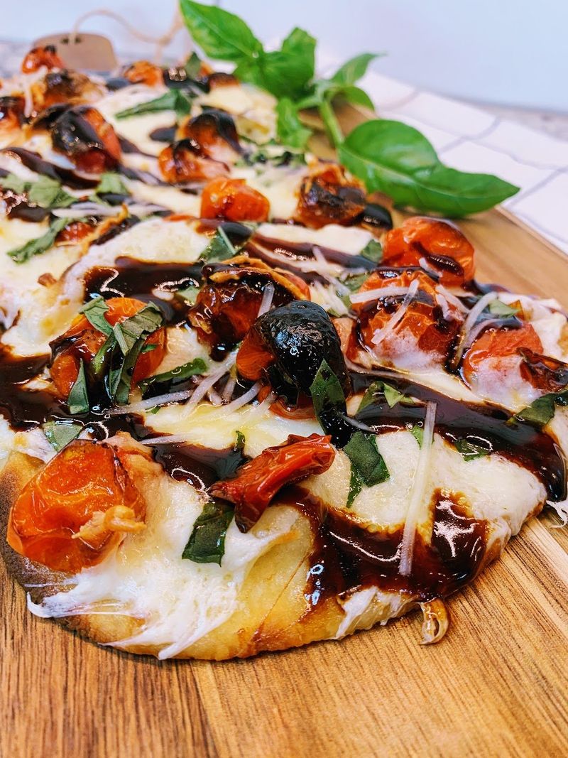 Caprese Pizza with Balsamic Glaze
