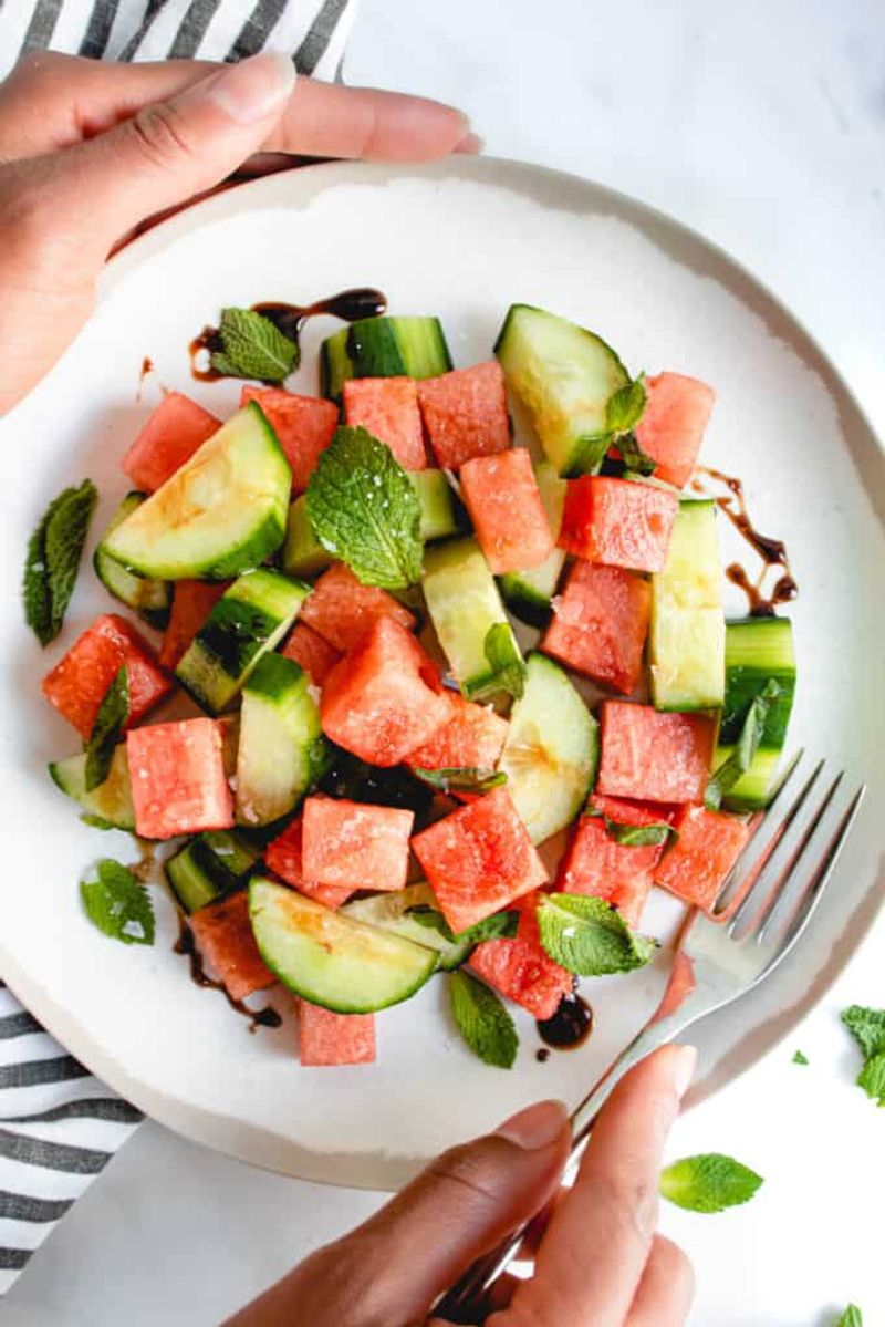 Cucumber & Watermelon Salad