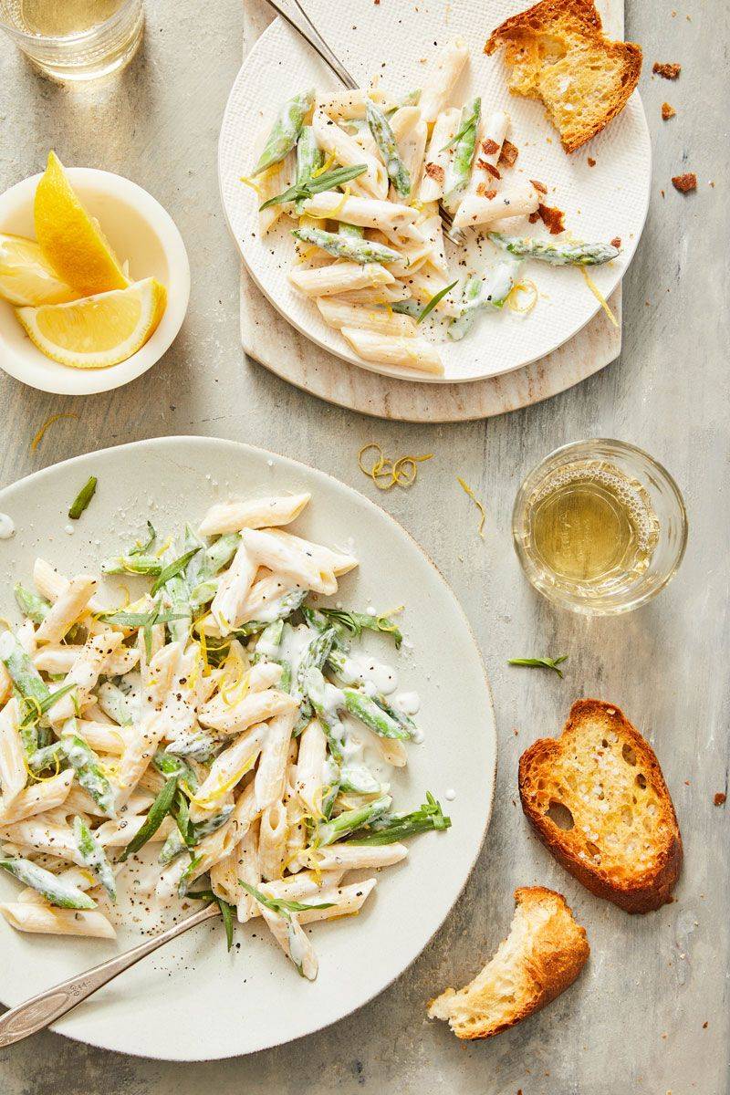 Lemon Ricotta Pasta with Asparagus