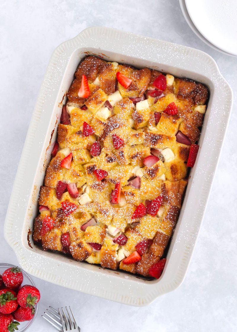 Sheet Pan Strawberry French Toast Bake