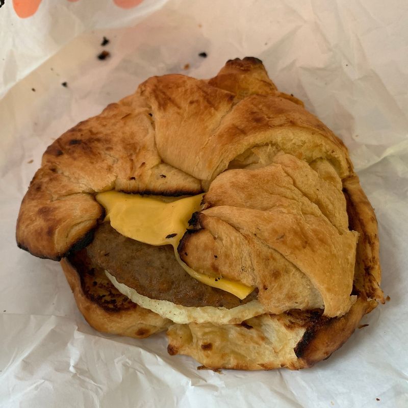 Dunkin’ Sausage, Egg & Cheese on Croissant