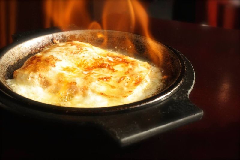 Flaming Saganaki
