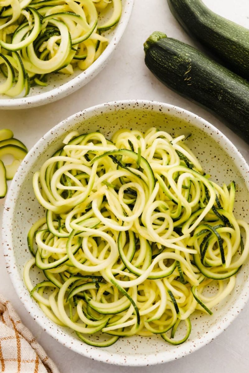Zucchini Noodles with No Sauce