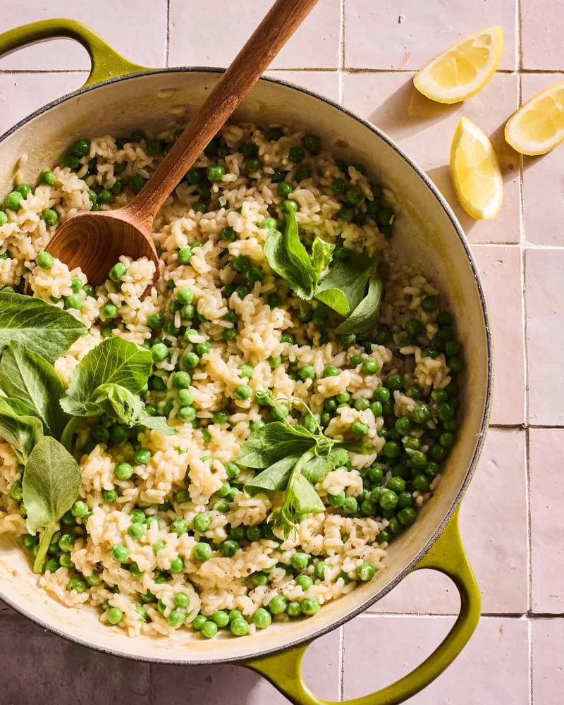 Lemon-Pea Risotto