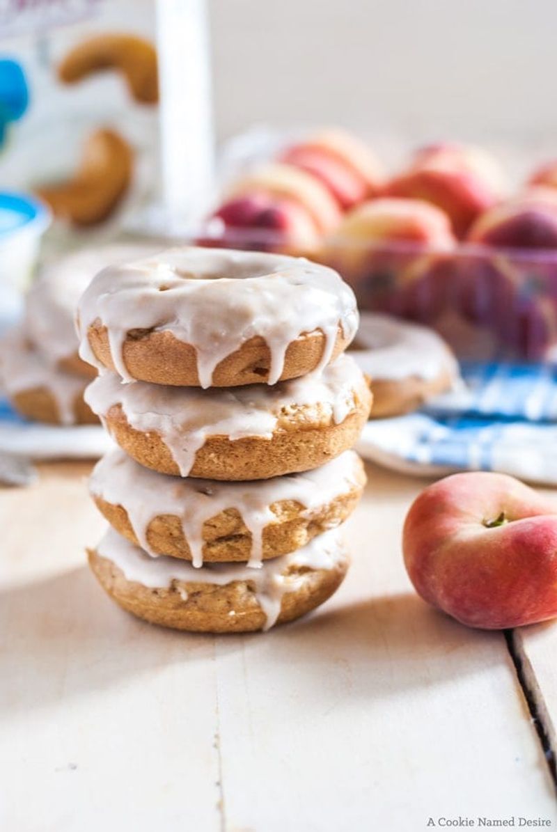 Peaches and Cream Donuts