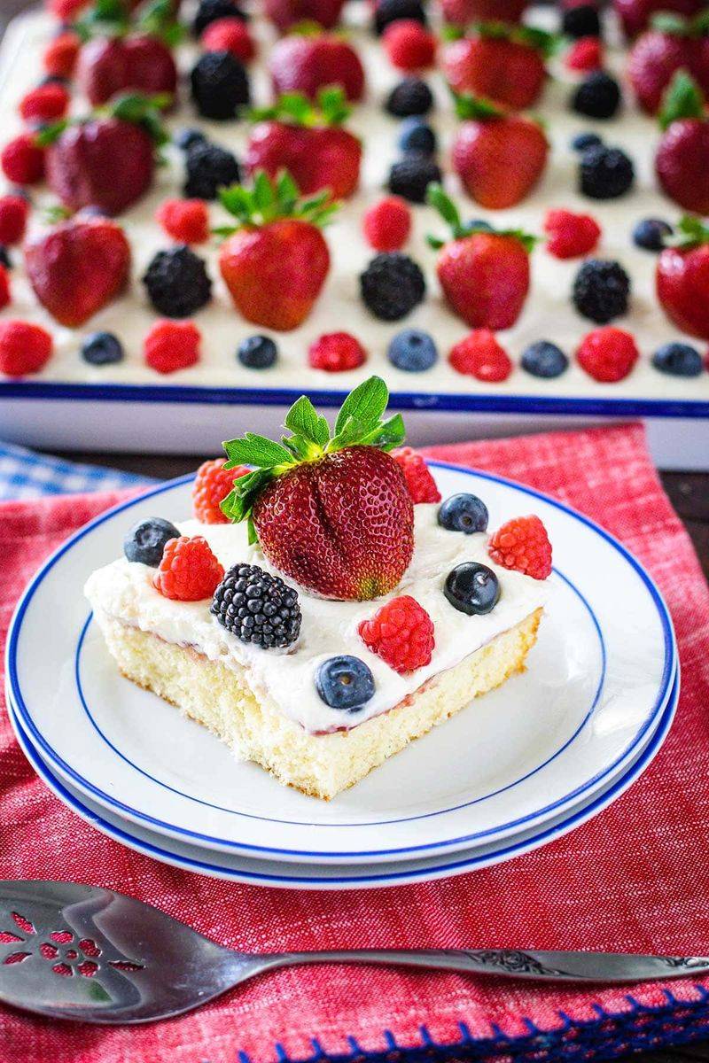 Buttermilk Berry Sheet Cake