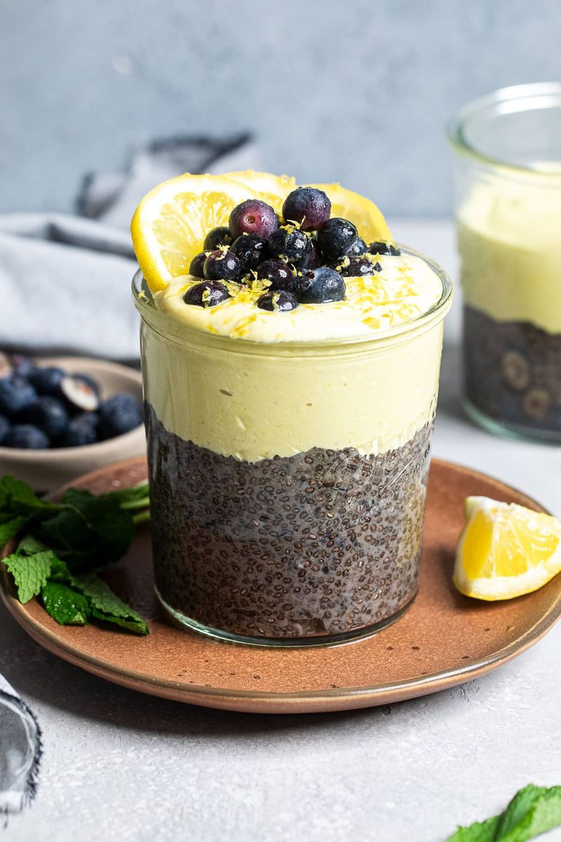Lemon Chia Pudding with Berries