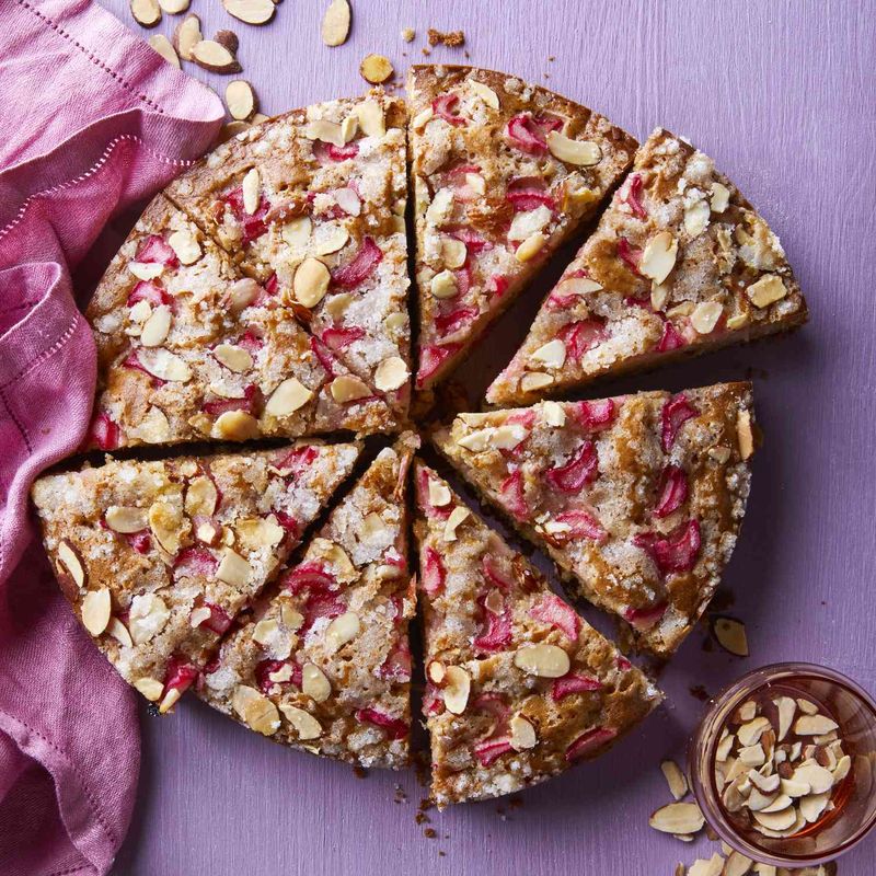 Almond-Rhubarb Coffee Cake