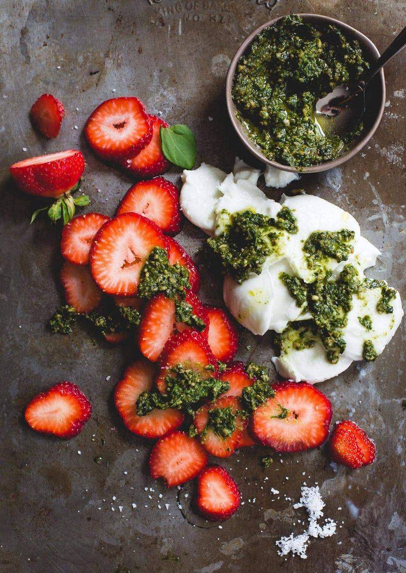 Strawberry and Basil Pesto