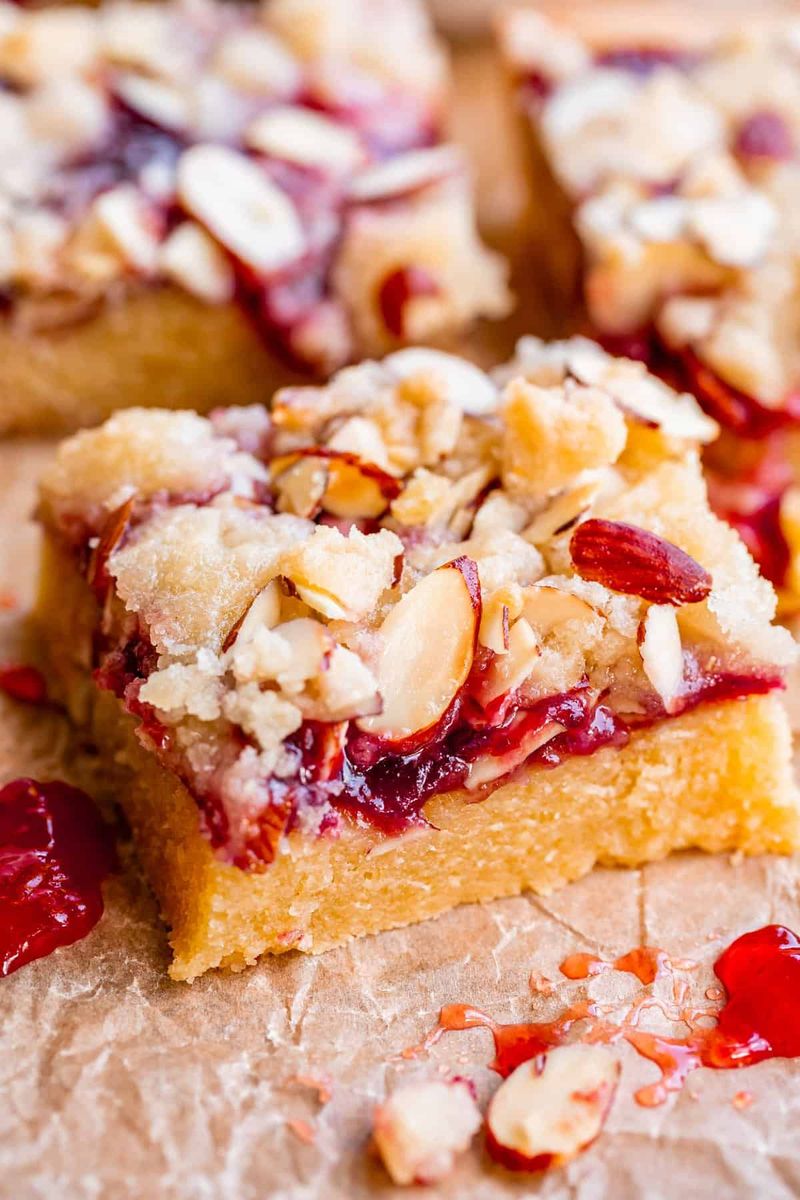 Raspberry Almond Crumb Bars