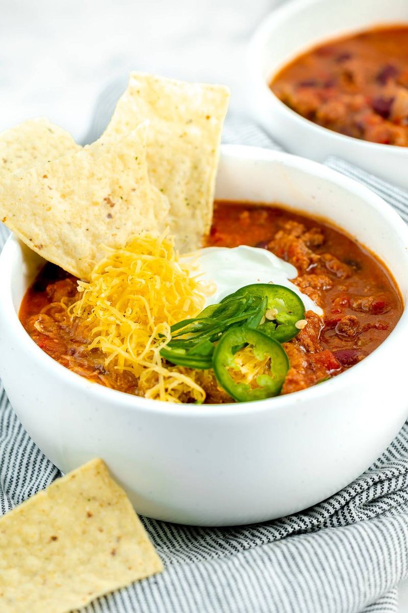 Roadhouse Chili with All the Fixings