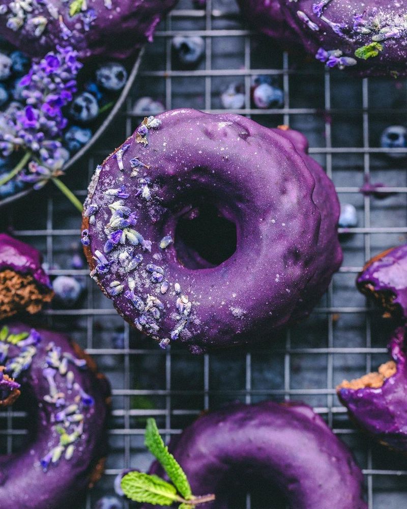 Lavender Vanilla Glazed Donuts