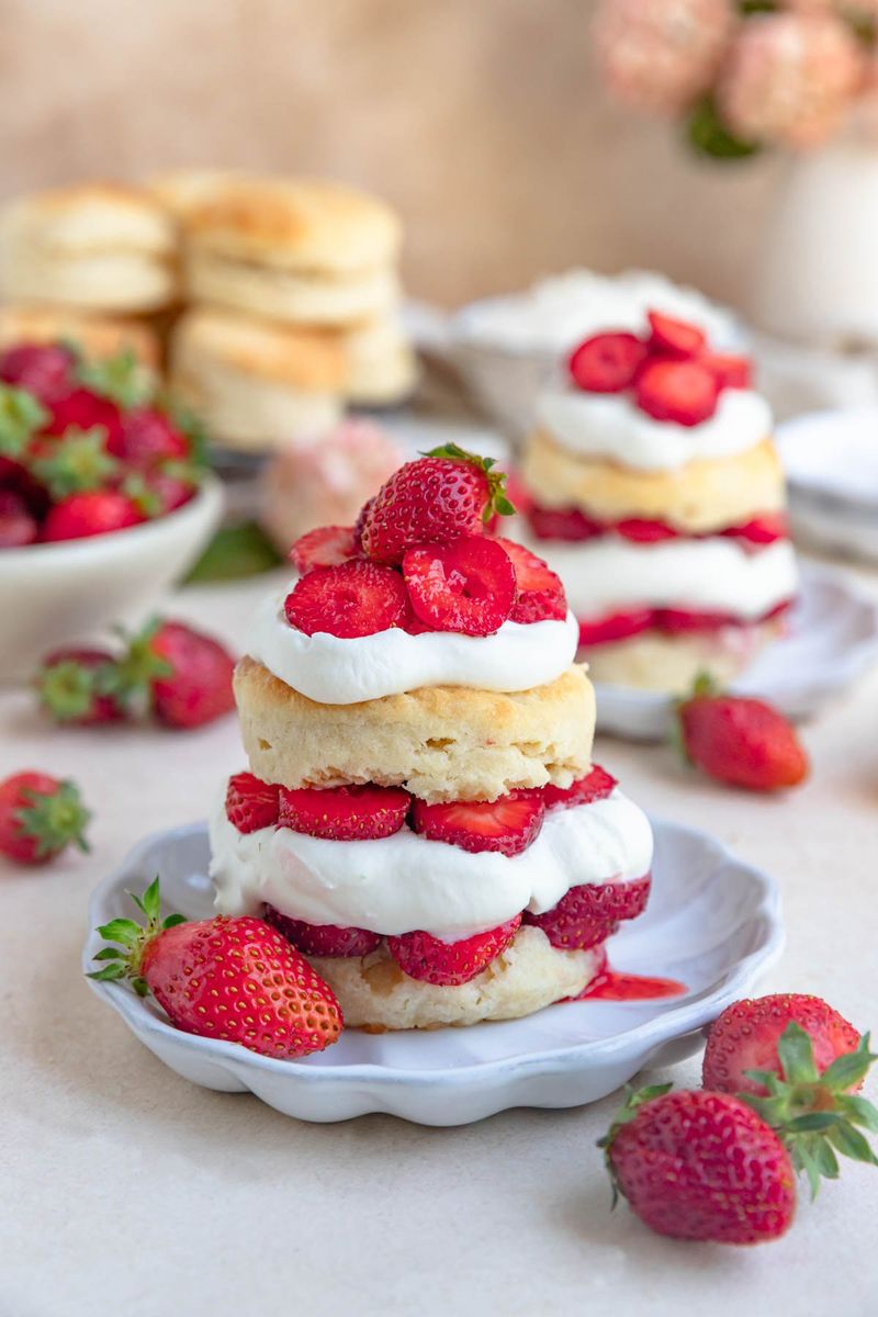 Homemade Strawberry Shortcake with Whipped Cream