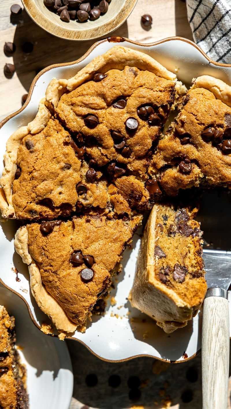 Classic Chocolate Chip Cookie Pie (Underbaked Just Right)