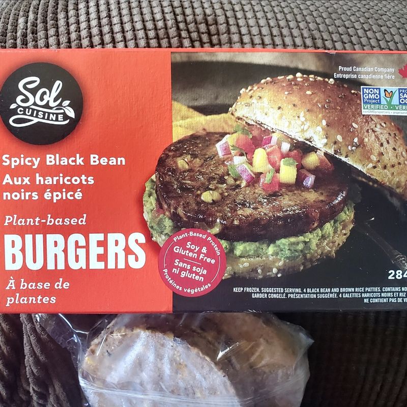 Sol Cuisine Spicy Black Bean Burger