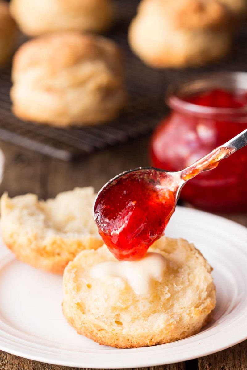 Buttermilk Biscuits with Jam