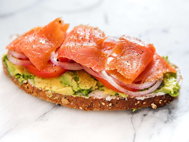 Smoked Salmon and Avocado Toastwich