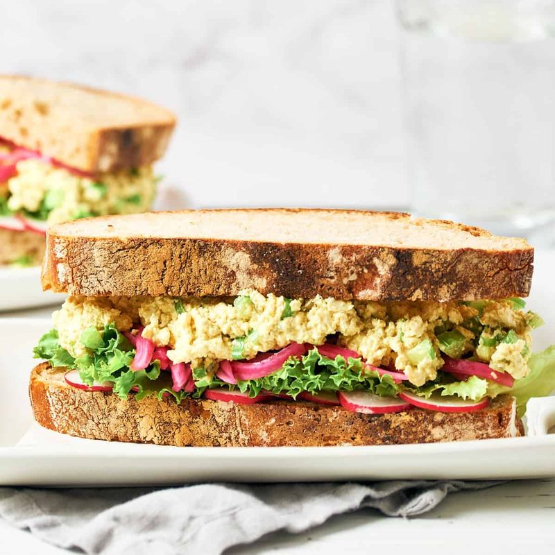 Cold Tofu Sandwiches