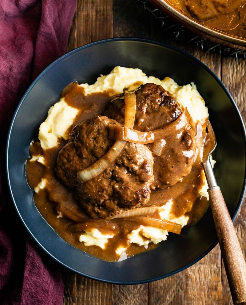 Hamburger Steak with Onion Gravy