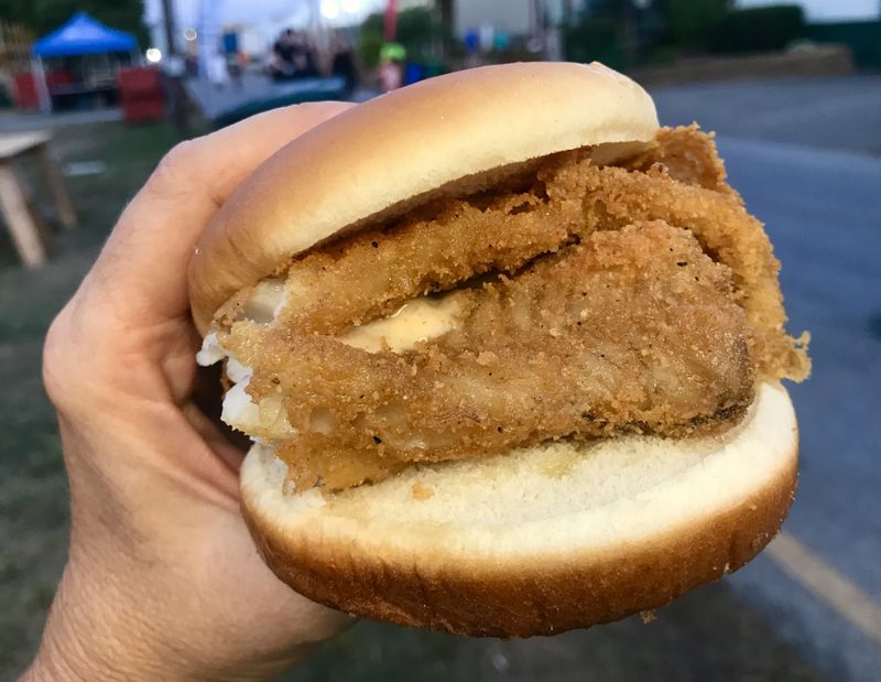 Fried Fish Sandwich from a Slow Chain