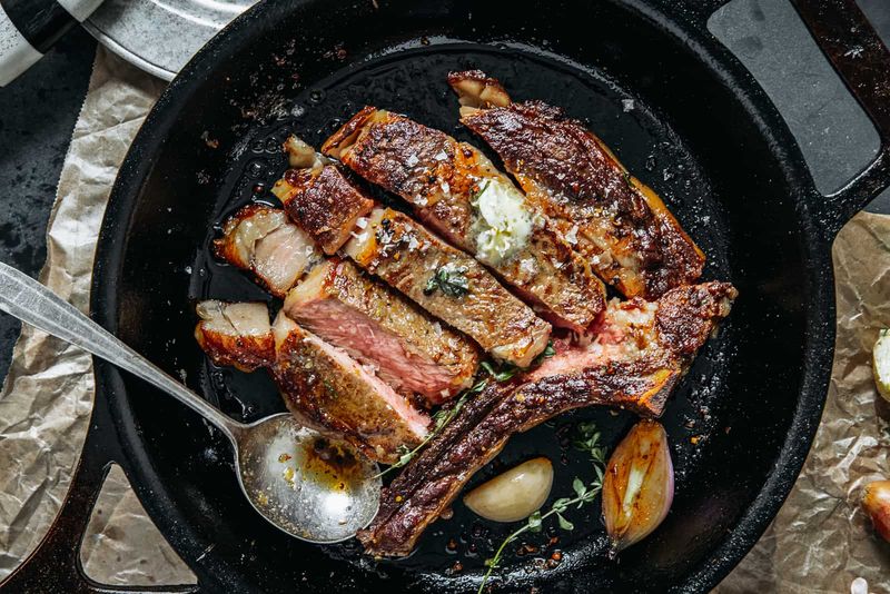 Ribeye Steak with Garlic Herb Butter