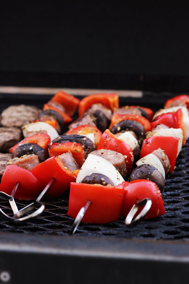Sausage and Bell Pepper Kabobs